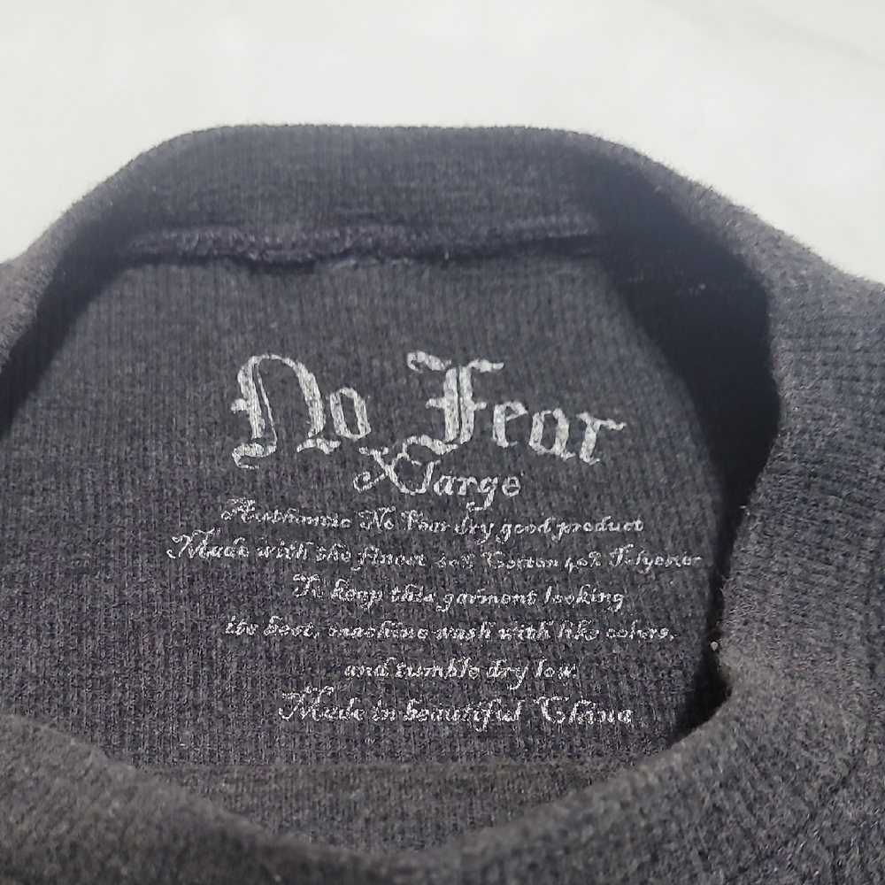No Fear Gray Graphic Long Sleeve Sweatshirt Size XL. EUC - Picture 6 of 10